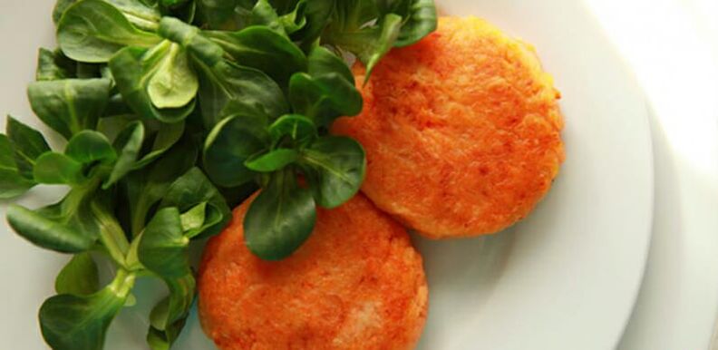 κοτολέτες καρότου με βότανα για υψηλή χοληστερίνη